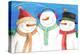 three snowmen sing-Melinda Hipsher-Premier Image Canvas