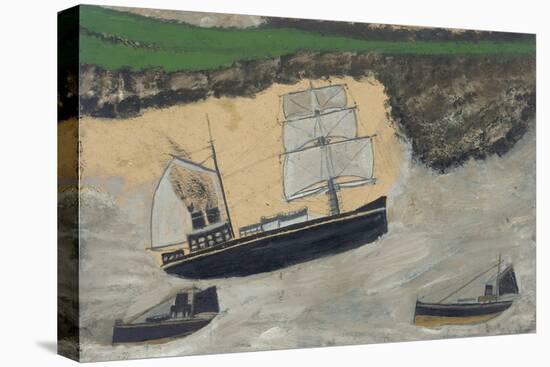 Three Steamers (Oil & Pencil on Board)-Alfred Wallis-Premier Image Canvas
