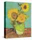 Three Sunflowers in a Vase, 1888-Vincent Van Gogh-Stretched Canvas