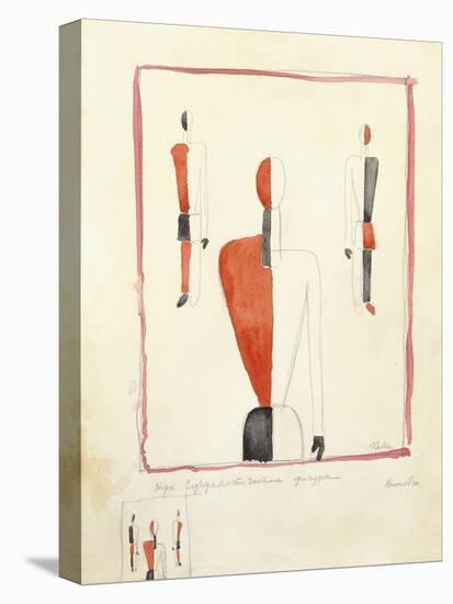 Three Suprematist Figures, C. 1921-2-Kazimir Severinovich Malevich-Premier Image Canvas