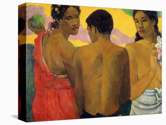 Three Tahitians-Paul Gauguin-Stretched Canvas