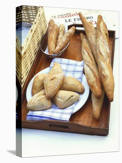 Three Types of Bread on a Tray-Peter Medilek-Premier Image Canvas