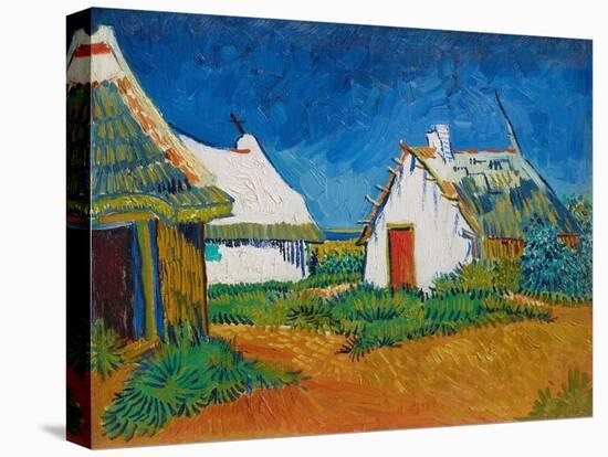 Three White Cottages in Saintes-Maries, 1888 (Oil on Canvas)-Vincent van Gogh-Premier Image Canvas