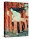 Three Women and Three Wolves (W/C)-Eugene Grasset-Premier Image Canvas