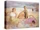 Three Women on the Beach; Trois Femmes a La Plage-Henri Lebasque-Premier Image Canvas