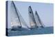 Three Yachts Compete in Team Sailing Event, California-null-Stretched Canvas