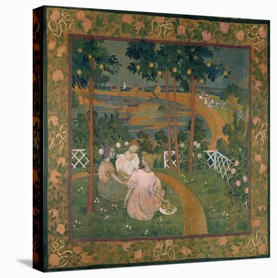 Three Young Princesses Or, in the Bois D'Amour, Design for a Tapesty, C. 1898-Maurice Denis-Premier Image Canvas