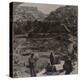 'Threshing on roof; overlooking the valley of Kedron', c1900-Unknown-Stretched Canvas