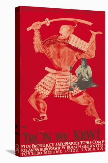 Throne of Blood (aka Tron we Krwi), Isuzu Yamada, Polish poster art, 1957-null-Stretched Canvas