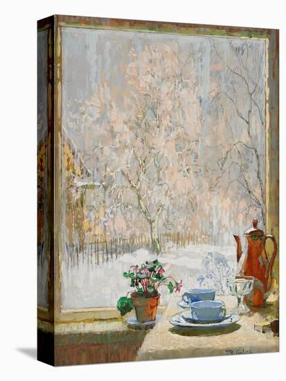 Through the Window in Winter, 1945-Konstantin Ivanovich Gorbatov-Premier Image Canvas