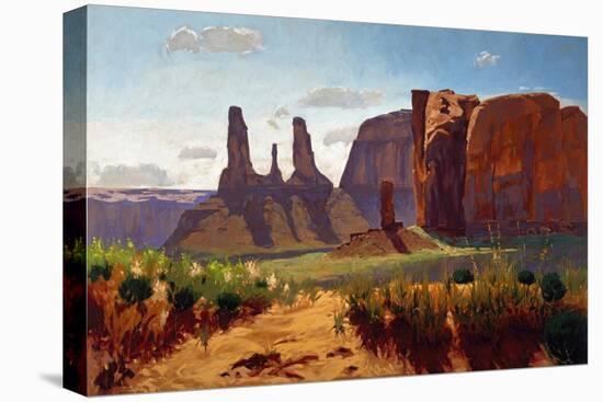 Thumb and Three Sisters-Paul Davis-Stretched Canvas