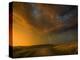 Thunderstorm and Orange Clouds at Sunset-Jonathan Hicks-Premier Image Canvas