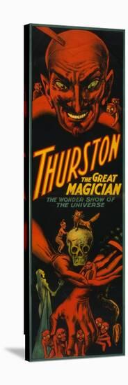 Thurston "Great Magician Show of the Universe" Poster-Lantern Press-Stretched Canvas