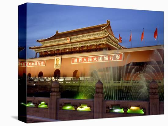 Tiananmen Square, the Gate of Heavenly Peace, Entrance to the Forbidden City, Beijing, China-Andrew Mcconnell-Premier Image Canvas