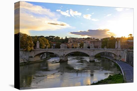 Tiber River, Rome, Lazio, Italy, Europe-Hans-Peter Merten-Premier Image Canvas