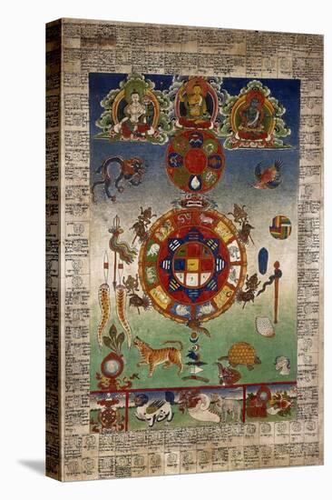 Tibetan Bloodletting Chart-null-Stretched Canvas