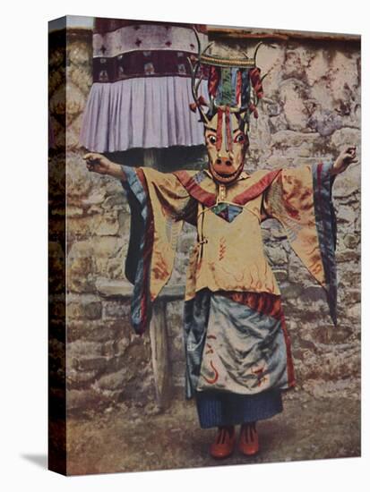 'Tibetan lama attired for the devil dance', c1935-Unknown-Premier Image Canvas