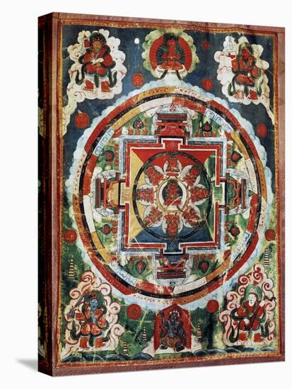 Tibetan Mandala known as the Four Heavenly Kings, Tibetan Civilization, 18th Century-null-Premier Image Canvas