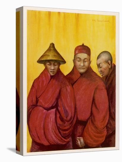Tibetan Red Lamas-Henry Savage Landor-Premier Image Canvas