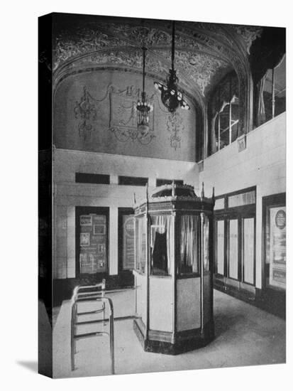 Ticket booth and lobby, World Theater, Omaha, Nebraska, 1925-null-Premier Image Canvas