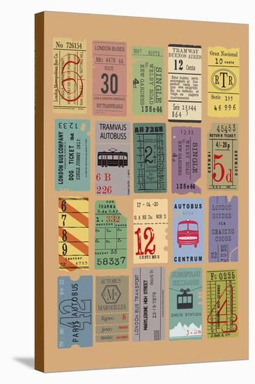 Ticket to Ride-The Vintage Collection-Stretched Canvas