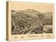 Ticonderoga, New York - Panoramic Map-Lantern Press-Stretched Canvas