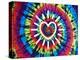 Tie Dye Rainbow Radiant Heart-Molly Kearns-Stretched Canvas