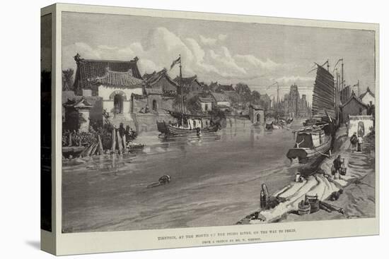 Tientsin, at the Mouth of the Peiho River, on the Way to Pekin-William 'Crimea' Simpson-Premier Image Canvas