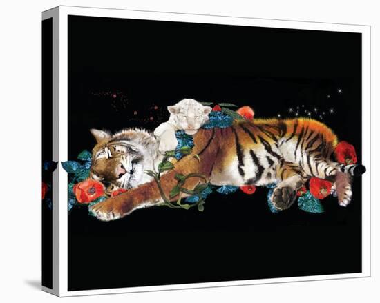 Tiger And Cub-Nancy Tillman-Stretched Canvas