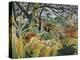 Tiger in a Tropical Storm (Surprised!)-Henri Rousseau-Stretched Canvas