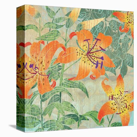 Tiger Lily Summer-Roberta Collier Morales-Stretched Canvas