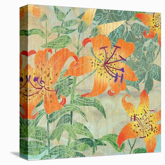 Tiger Lily Summer-Roberta Collier Morales-Stretched Canvas