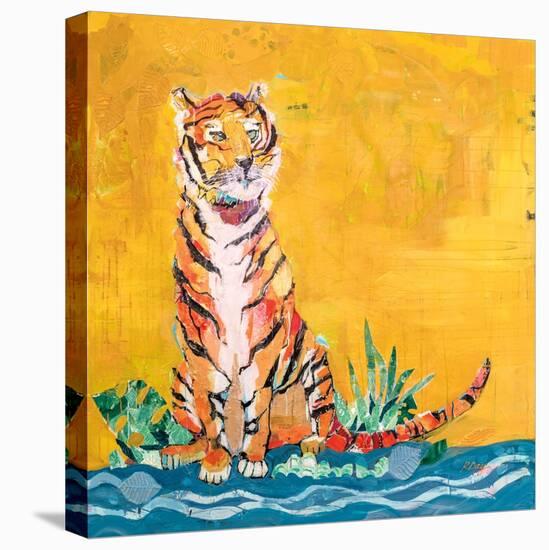 Tiger-Kellie Day-Stretched Canvas