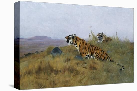 Tigers Stalking Their Prey-Wilhelm Kuhnert-Premier Image Canvas