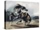 Tigre attaquant un cheval sauvage-Eugene Delacroix-Premier Image Canvas