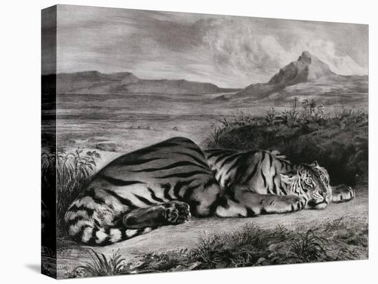 Tigre royal-Eugene Delacroix-Premier Image Canvas