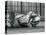 Tigress 'Sally', Yawning, While Lying on the Floor of Her Enclosure, London Zoo, 1928 (B/W Photo)-Frederick William Bond-Premier Image Canvas