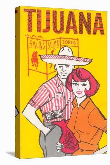 Tijuana Travel Poster with Gringos-null-Stretched Canvas