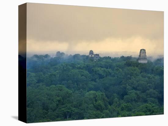 Tikal Pyramid Ruins and Rainforest, Dawn, Guatemala-Michele Falzone-Premier Image Canvas