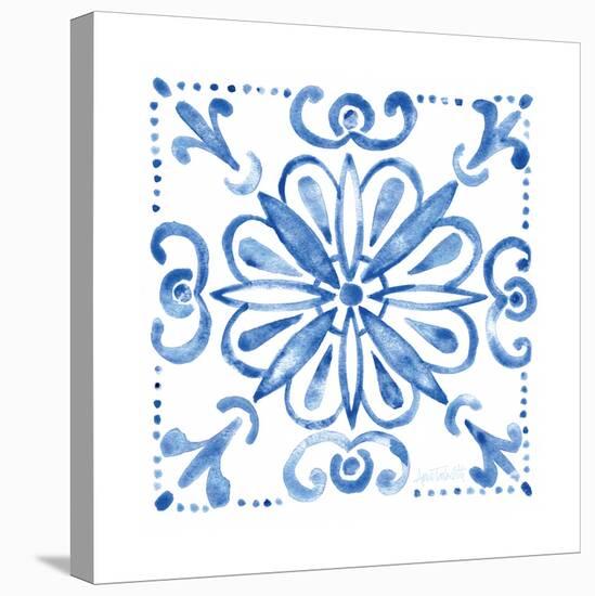 Tile Stencil IV Blue-Anne Tavoletti-Stretched Canvas