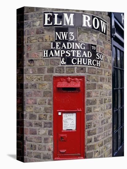 Tiled Street Name and Postbox, Hampstead, London, England, United Kingdom-Walter Rawlings-Premier Image Canvas