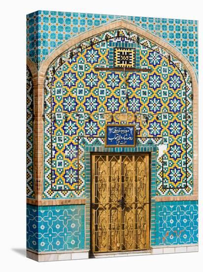 Tiling Around Door, Shrine of Hazrat Ali, Mazar-I-Sharif, Afghanistan-Jane Sweeney-Premier Image Canvas