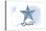 Tillamook, Oregon - Starfish - Blue - Coastal Icon-Lantern Press-Stretched Canvas