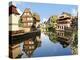 Timbered Buildings, La Petite France Canal, Strasbourg, Alsace, France-Miva Stock-Premier Image Canvas