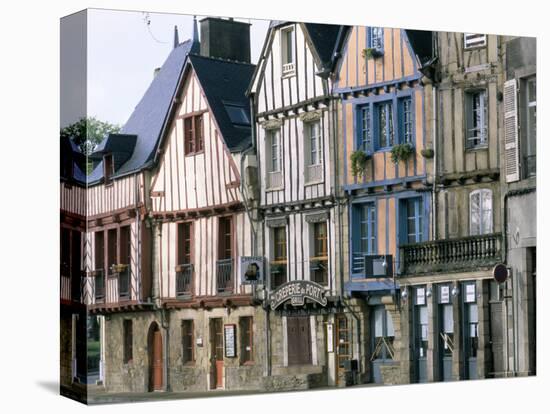 Timbered Houses, Town of Vannes, Gulf of Morbihan, Brittany, France-Bruno Barbier-Premier Image Canvas