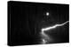 time exposure, beam of light at night, Germany-Benjamin Engler-Premier Image Canvas