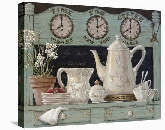 Time For Coffee-Janet Kruskamp-Stretched Canvas