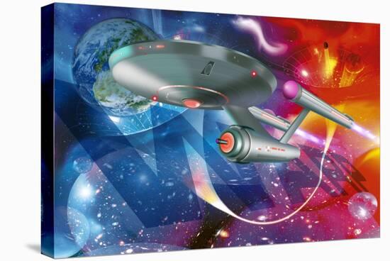 Time Travelling Spacecraft, Artwork-Detlev Van Ravenswaay-Premier Image Canvas