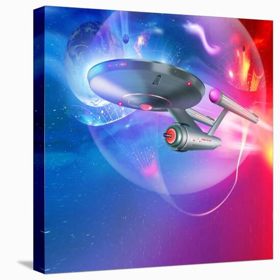 Time Travelling Spacecraft, Artwork-Detlev Van Ravenswaay-Premier Image Canvas