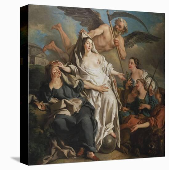 Time Unveiling Truth-Jean Francois de Troy-Premier Image Canvas